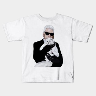 Karl with Cat Kids T-Shirt